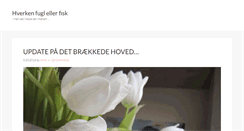 Desktop Screenshot of hverkenfuglellerfisk.dk